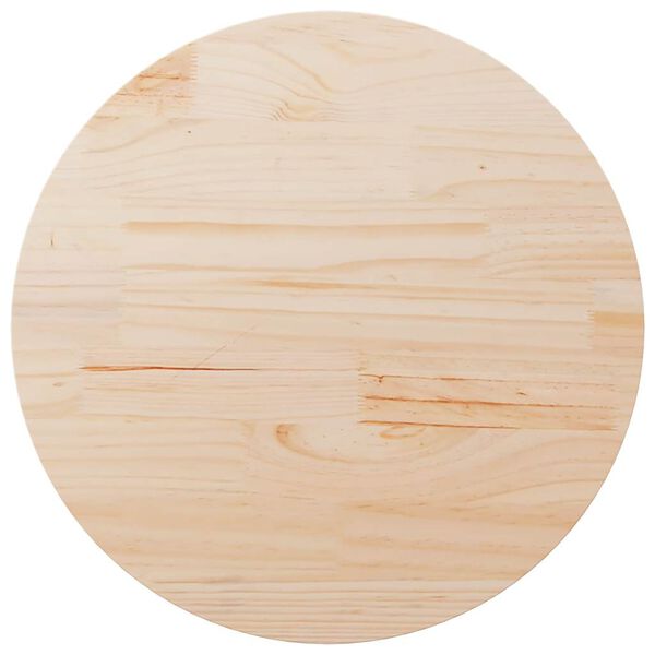 vidaXL Table Top Ø80x2.5 cm Solid Wood Pine