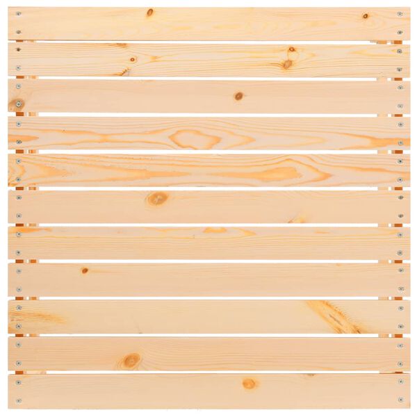 vidaXL Garden Footstool with Cushion Solid Pinewood