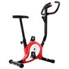 vidaXL Exercise Bike with Belt Resistance Red