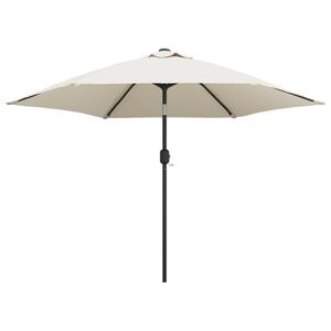 vidaXL Parasol Sand White 3m Steel Pole