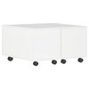 vidaXL Coffee Table | High Gloss White | Engineered Wood | Medium | Extendable