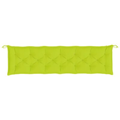 vidaXL Garden Bench Cushions 2 pcs Bright Green 200x50x7cm Oxford Fabric