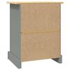 vidaXL Bedside Cabinet Mexican Pine Corona Range Grey 53x39x67 cm