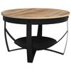 vidaXL Coffee Table &Oslash;68x43 cm Rough Mango Wood