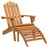 vidaXL Garden Adirondack Chairs with Footrests 2 pcs Solid Wood Acacia