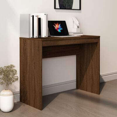 vidaXL Desk Brown Oak 90x40x72 cm Engineered Wood