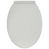 vidaXL Soft-close Toilet Seat White Oval