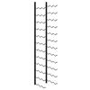 vidaXL Wall-mounted Wine Rack for 36 Bottles Black Iron