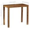 vidaXL Bar Table Solid Acacia Wood 118x60x107 cm