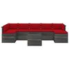 vidaXL 8 Piece Garden Pallet Lounge Set with Cushions Solid Pinewood