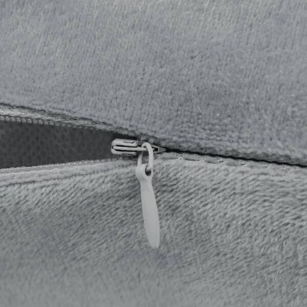 vidaXL Cushion Covers 4 pcs Velour 40x40 cm Grey