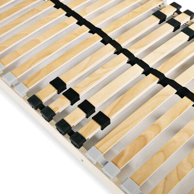 vidaXL Slatted Bed Bases without Mattress 2 pcs with 28 Slats 90x200 cm