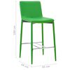 vidaXL Bar Stools 2 pcs Green Faux Leather