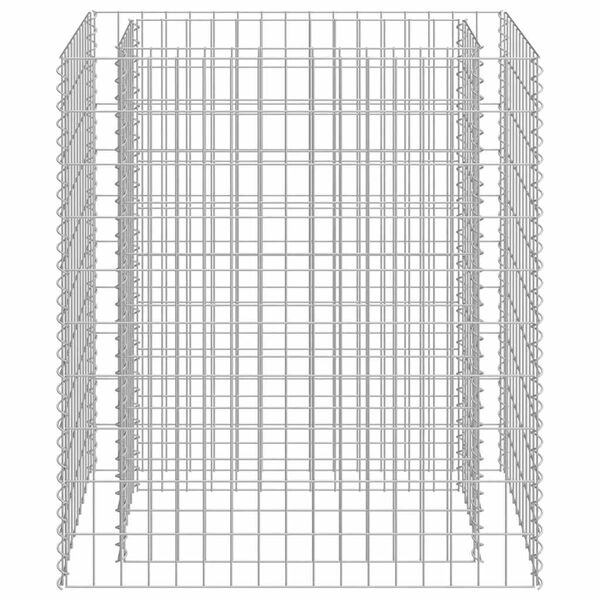 vidaXL Gabion Raised Bed Galvanised Steel 90x50x100 cm