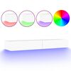 vidaXL TV Cabinet with LED Lights White 120x35x15.5 cm