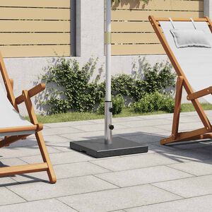 vidaXL 45066 vidaXL Parasol Base Granite 20 kg Square Black