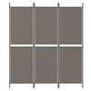 vidaXL 3-Panel Room Divider Anthracite 150x220 cm Fabric