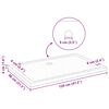 vidaXL Shower Base Tray with Dots White 80x120x4 cm ABS