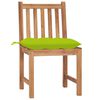 vidaXL Garden Chairs 6 pcs with Cushions Solid Teak Wood