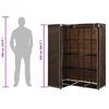 vidaXL Corner Wardrobe Brown 130x87x169 cm