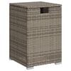 vidaXL Propane Tank Cover Table Grey 40x40x60 cm Poly Rattan