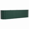 vidaXL Garden Raised Bed Green 320 x 80 x 81 cm Steel