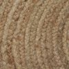 vidaXL Area Rug Braided Jute 90 cm Round