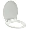 vidaXL Soft-close Toilet Seat White Oval
