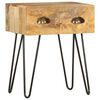 vidaXL Bedside Cabinet 40x30x50 cm Solid Mango Wood