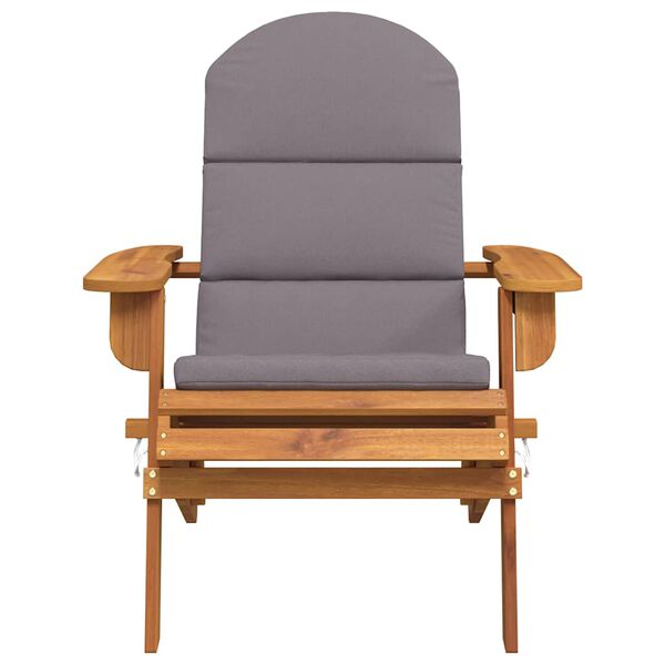 vidaXL Adirondack Garden Chair with Cushions Solid Wood Acacia