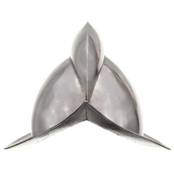 vidaXL Medieval Knight Helmet Antique Replica LARP Silver Steel