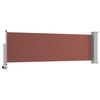 vidaXL Patio Retractable Side Awning 80x300 cm Brown