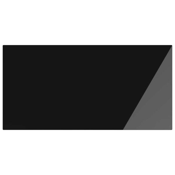 vidaXL Table Top 4 pcs Black Tempered Glass