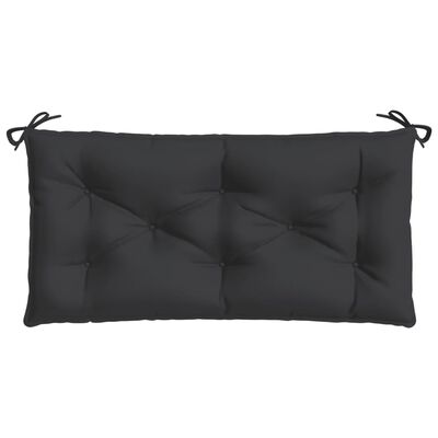 vidaXL Garden Bench Cushion Black 110x50x7 cm Oxford Fabric