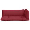 vidaXL Pallet Cushions 3 pcs Red Fabric