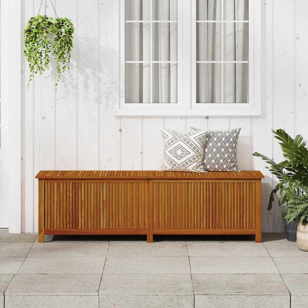 vidaXL Garden Storage Box 200x50x58 cm Solid Acacia Wood