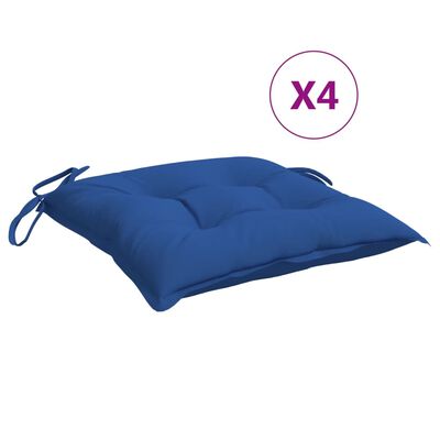 vidaXL Chair Cushions 4 pcs Blue 50x50x7 cm Oxford Fabric
