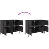 vidaXL Sideboard Black 100.5x39x79 cm Steel