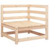 vidaXL Garden Corner Sofa Solid Wood Pine