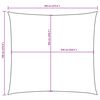 vidaXL Sunshade Sail Oxford Fabric Square 7x7 m Cream