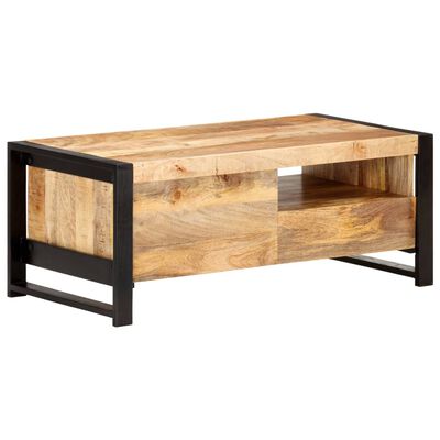 vidaXL Coffee Table 100x50x40 cm Rough Mango Wood
