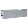 vidaXL Aluminium Box 80.5x22x22 cm Silver