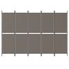 vidaXL 5-Panel Room Divider Anthracite 250x200 cm Fabric