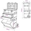 vidaXL 3-Part Rolling Tool Box replaces 140174
