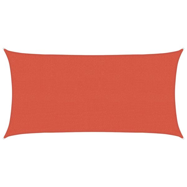 vidaXL Sunshade Sail 160 g/m² Terracotta 2.5x5 m HDPE