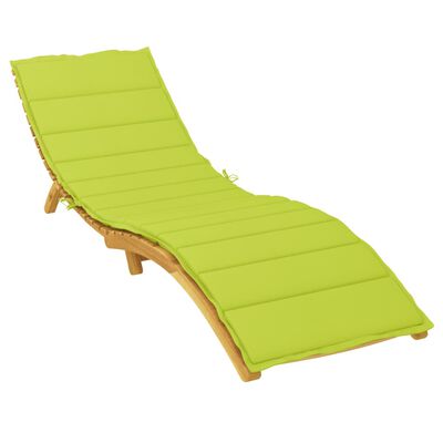 vidaXL Sun Lounger Cushion Bright Green 200x50x3cm Oxford Fabric