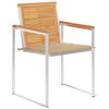vidaXL Garden Chairs 4 pcs with Cushions Solid Teak Wood