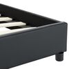 vidaXL Bed Frame without Mattress Black Faux Leather 90x200 cm