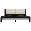 vidaXL Bed Frame with Headboard Black 160 x 200 cm Faux Leather