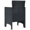 vidaXL Garden Chair 4 pcs Anthracite 53 x 49 x 85 cm PP